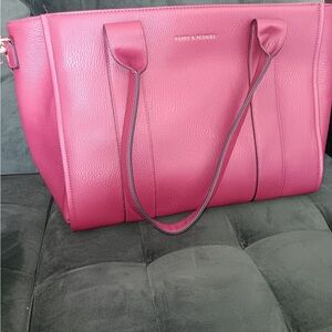 Poppy & Peonies Fuchsia Tote Bag